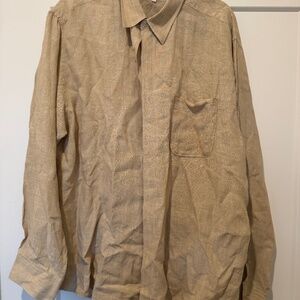 perry ellis men's linen button down xl like new